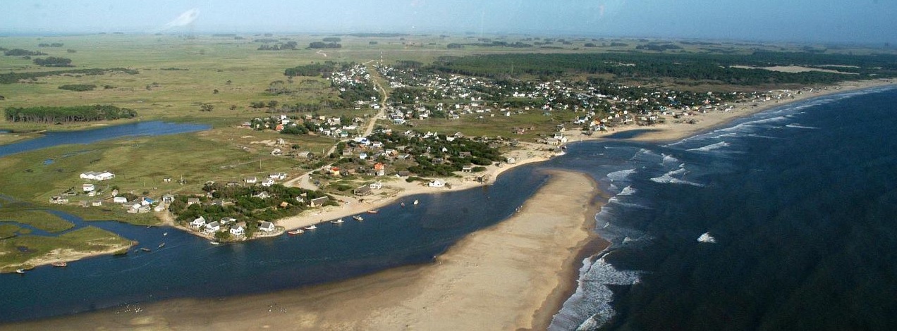 Vista aérea de Barra de Valizas